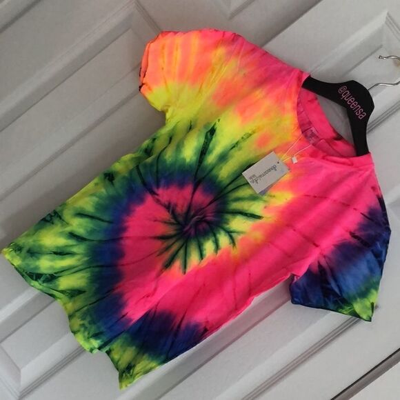 Dreamsicle Kids Neon Tie Dye Tee - Picture 1 of 7
